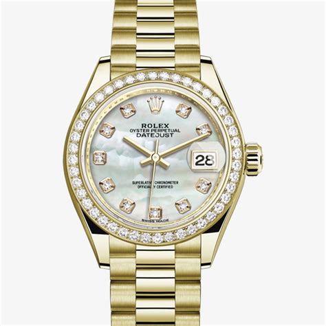 rolex 28 date|Rolex lady Datejust gold.